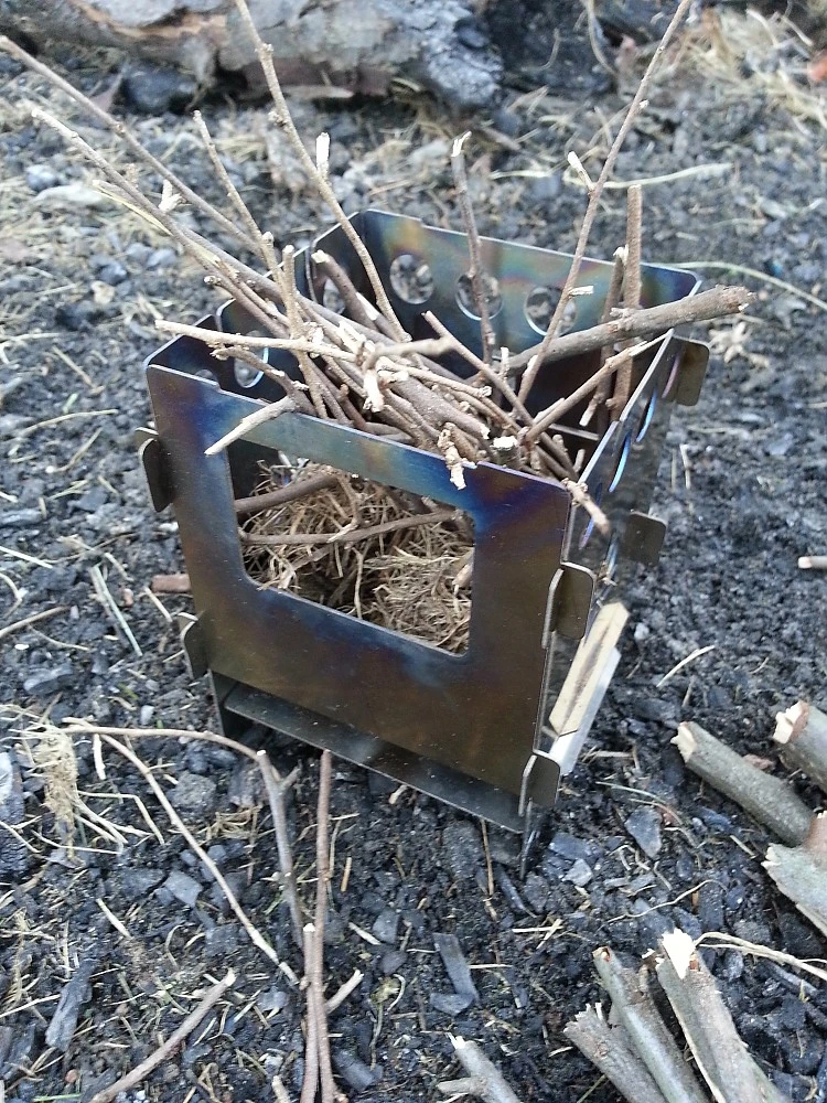 Bushcraft Essentials Bushbox Titanium Outdoor Pocket Stove 18 Bushcraft Essentials Bushbox Titanium Outdoor Pocket Stove - Image 16