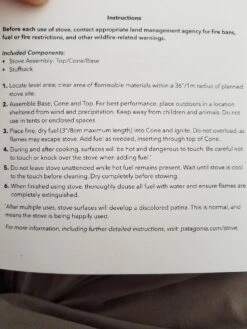Patagonia Wood Burning Stove -Deals Outdoor Camping 20200612 135129