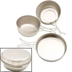 Snow Peak Titanium Cook Set, 3Pcs -Deals Outdoor Camping OC 20
