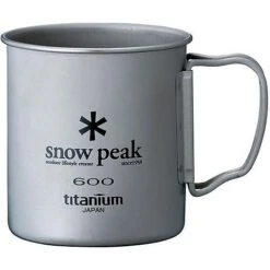 Snow Peak Titanium Single Wall 600 Cup -Deals Outdoor Camping SPKSWC6N
