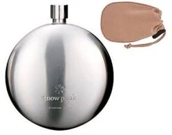 Snow Peak Titanium Curved Flask 34 Snow Peak Titanium Curved Flask -Deals Outdoor Camping image 2365