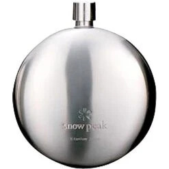Snow Peak Titanium Curved Flask 35 Snow Peak Titanium Curved Flask -Deals Outdoor Camping image 2366