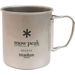 Snow Peak Titanium Single Wall 600 Cup -Deals Outdoor Camping image 2376