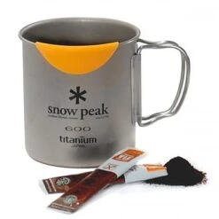 Snow Peak Titanium Single Wall 600 Cup -Deals Outdoor Camping image 2378
