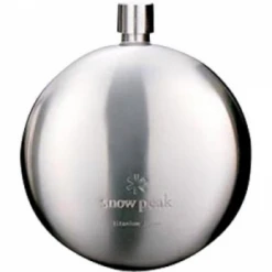 Snow Peak Titanium Curved Flask 33 Snow Peak Titanium Curved Flask -Deals Outdoor Camping l24491