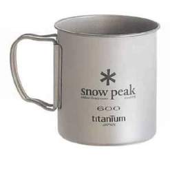 Snow Peak Titanium Single Wall 600 Cup -Deals Outdoor Camping l302767