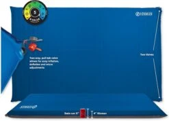 Big Agnes Hinman Pad -Deals Outdoor Camping opplanet big agnes hinman doublewide sleeping pad rectangular r value 5 blue 50 x 78 x 4 in phdw421 main