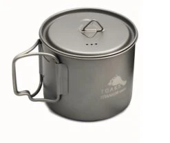 Toaks Light Titanium 550ml Pot (D95mm) -Deals Outdoor Camping opplanet toaks light titanium 550ml pot grey pot 550 l main